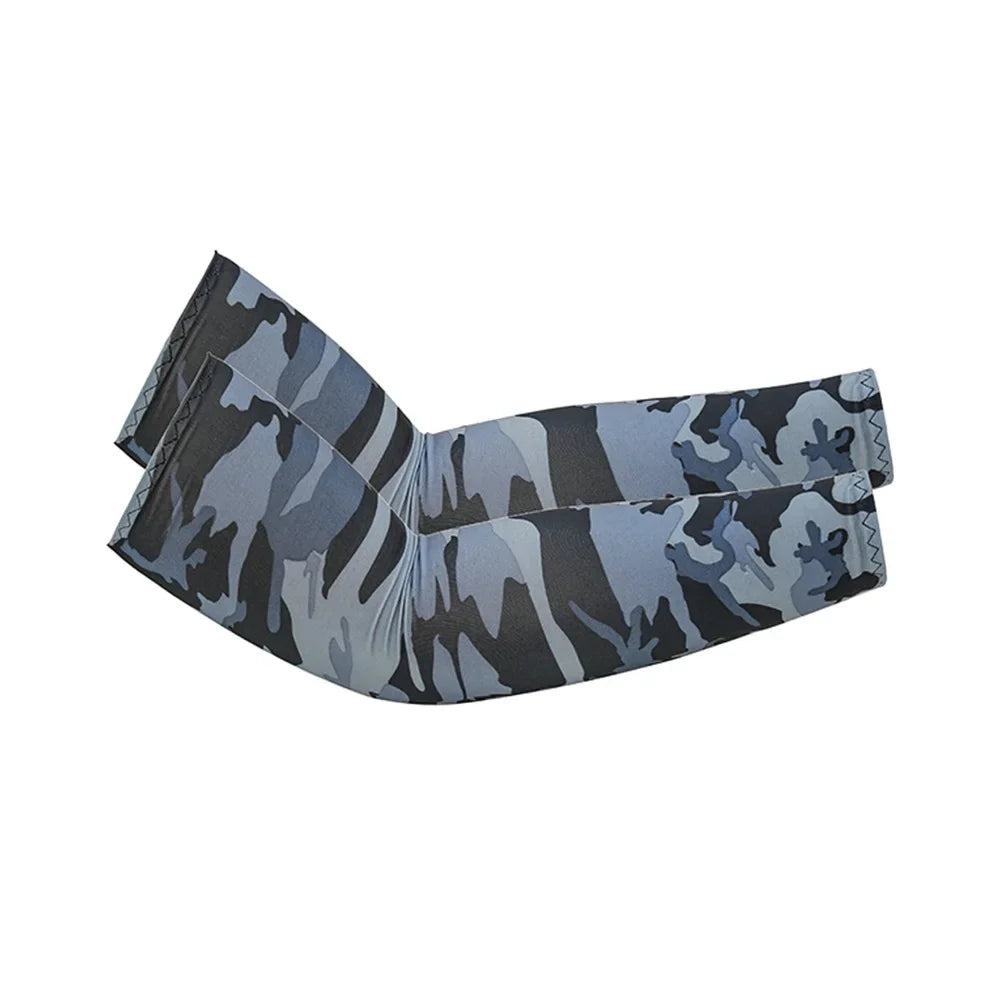 Unisex Cooling Arm Sleeves UV Sun Protection For Running And Cycling