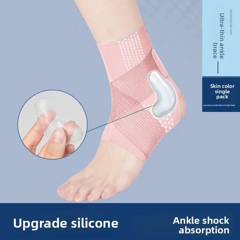 Ankle Brace With Silicone Pad For Sports Protection