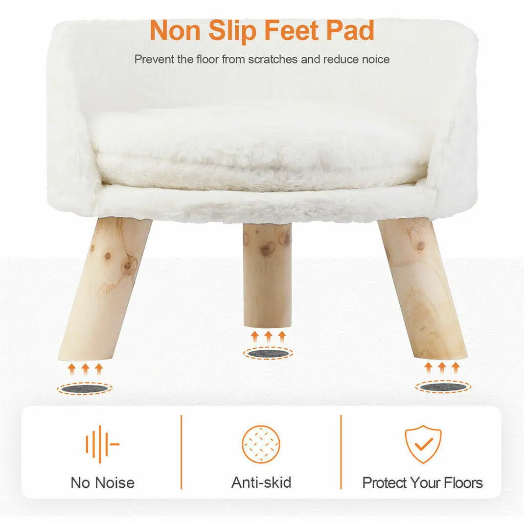 Luxury Soft Cat Bed With Plush Fabric Washable Nesting Bed