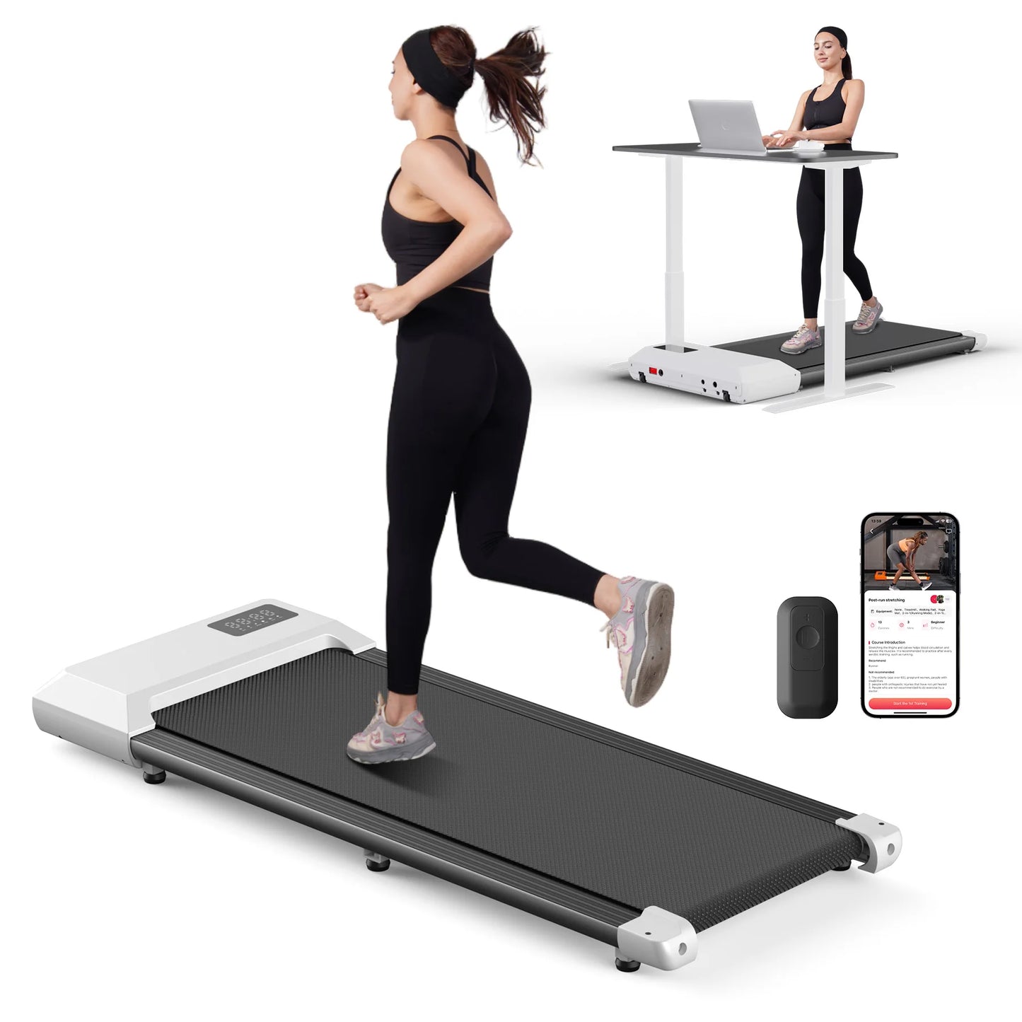 Superun 300lbs Treadmill 2.5HP Home Use Walking Running Machine