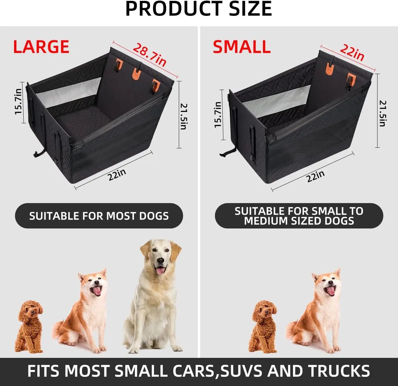 Waterproof Dog Car Seat Cover With Backseat Extender