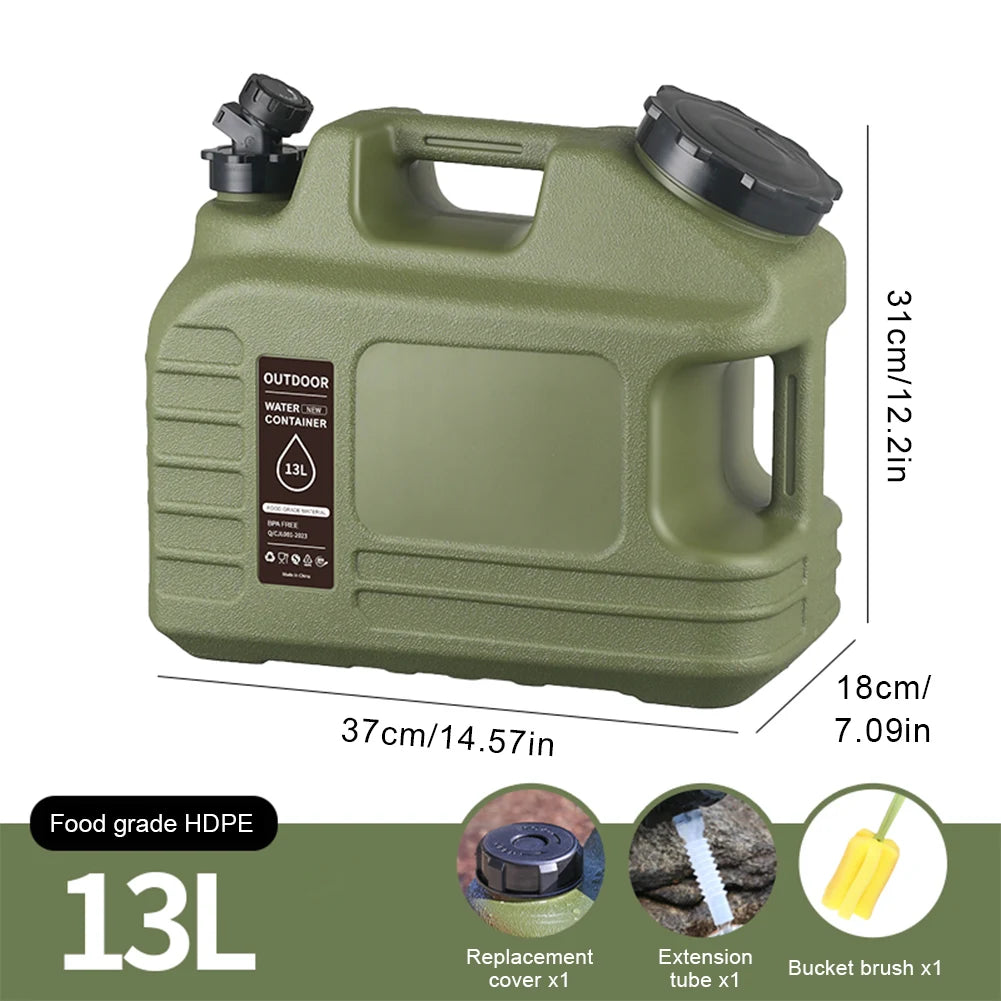 Water Tank With Spigot For Camping Travel Leak Proof Container