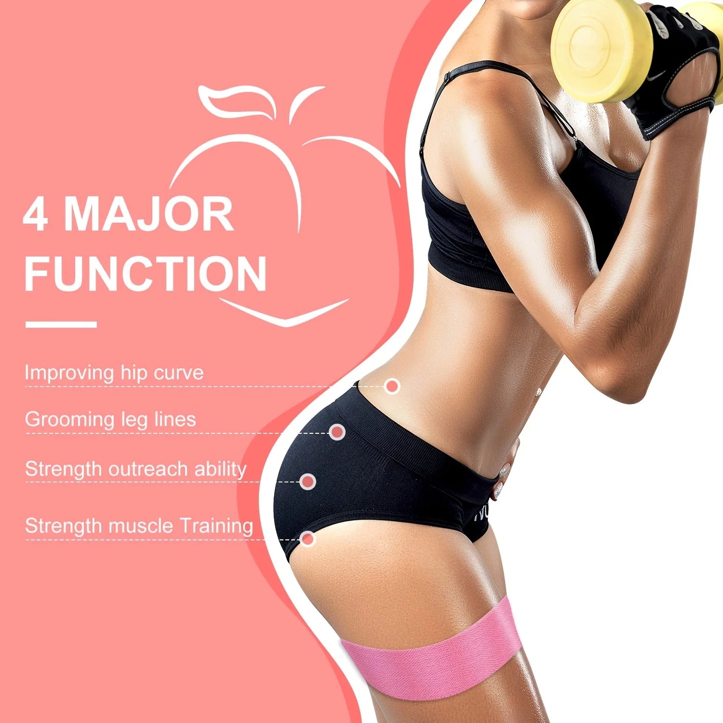 AEDG Three Resistance Bands Set For Legs And Glutes