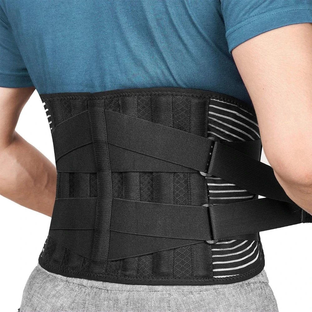 Lower Back Brace With 6 Stays Orthopedic Lumbar Support