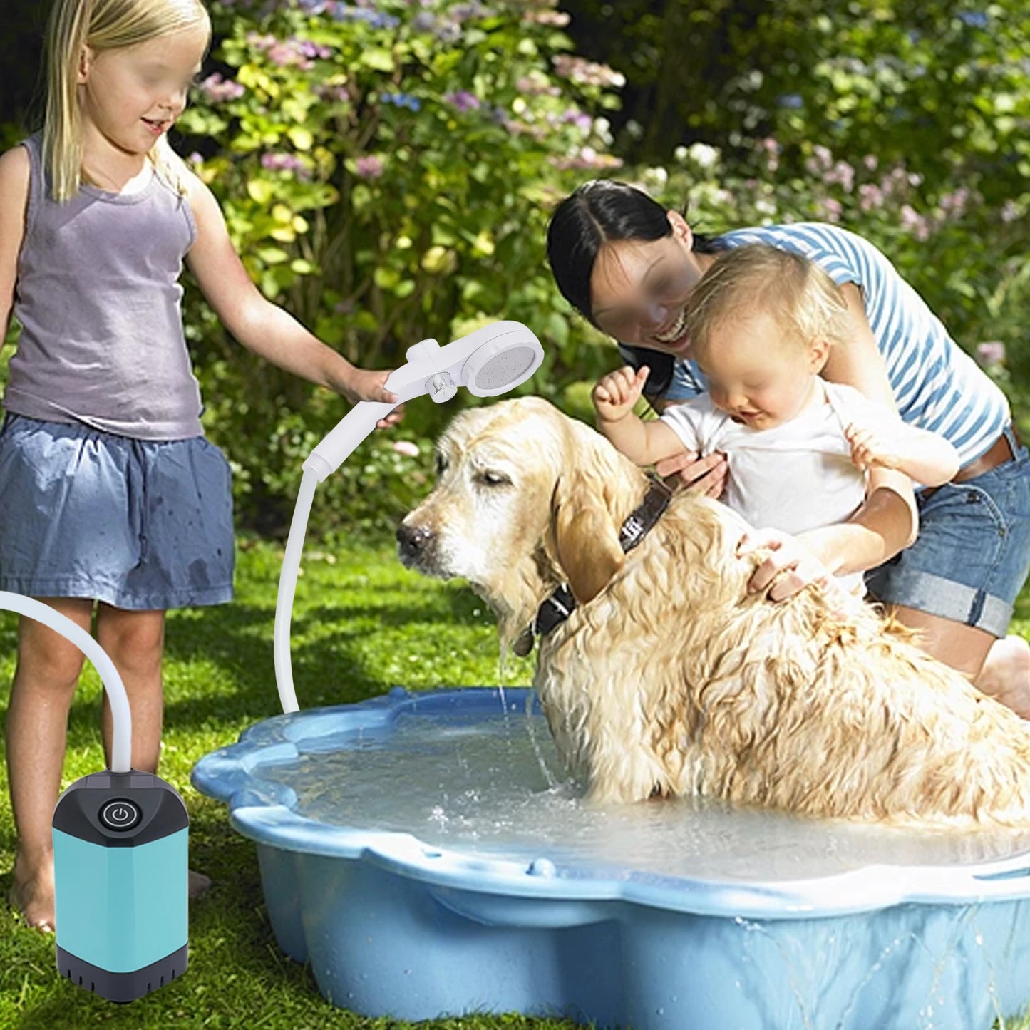 Portable Camping Shower Waterproof With Electric Pump And Digital Display