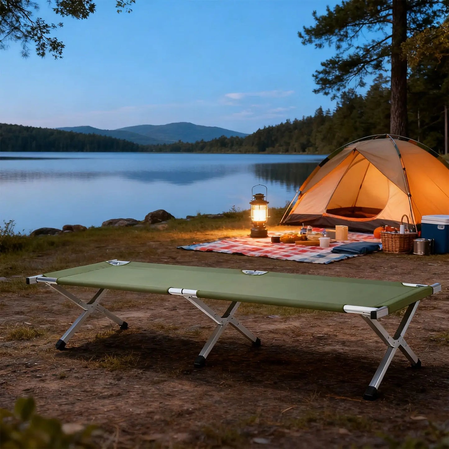 RHB-03A Portable Folding Camping Cot With Carry Bag