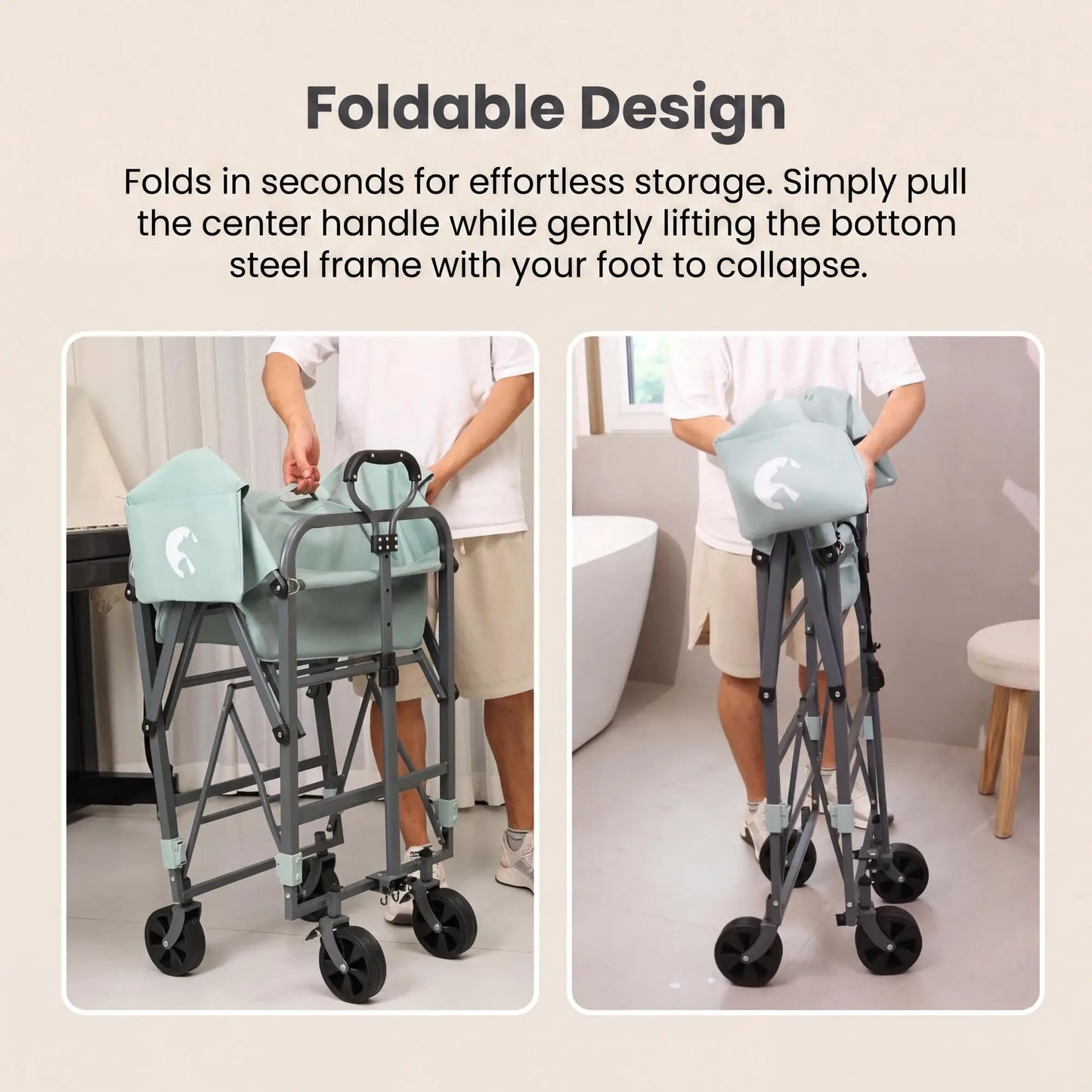 HiMISS Folding Dog Bath Tub for Small and Medium Dogs
