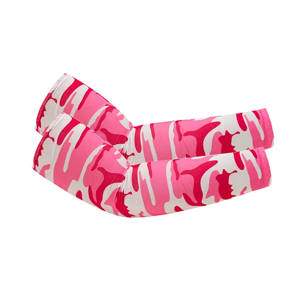 Unisex Cooling Arm Sleeves UV Sun Protection For Running And Cycling
