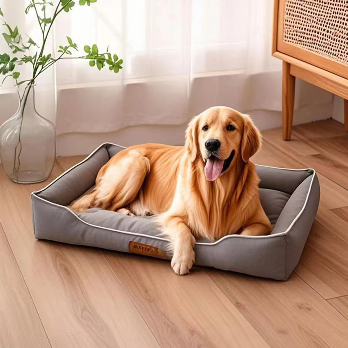Four Season Square Dog Bed Durable Waterproof Sofa Pet House