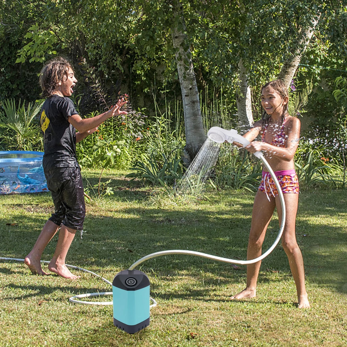 Portable Camping Shower Waterproof With Electric Pump And Digital Display