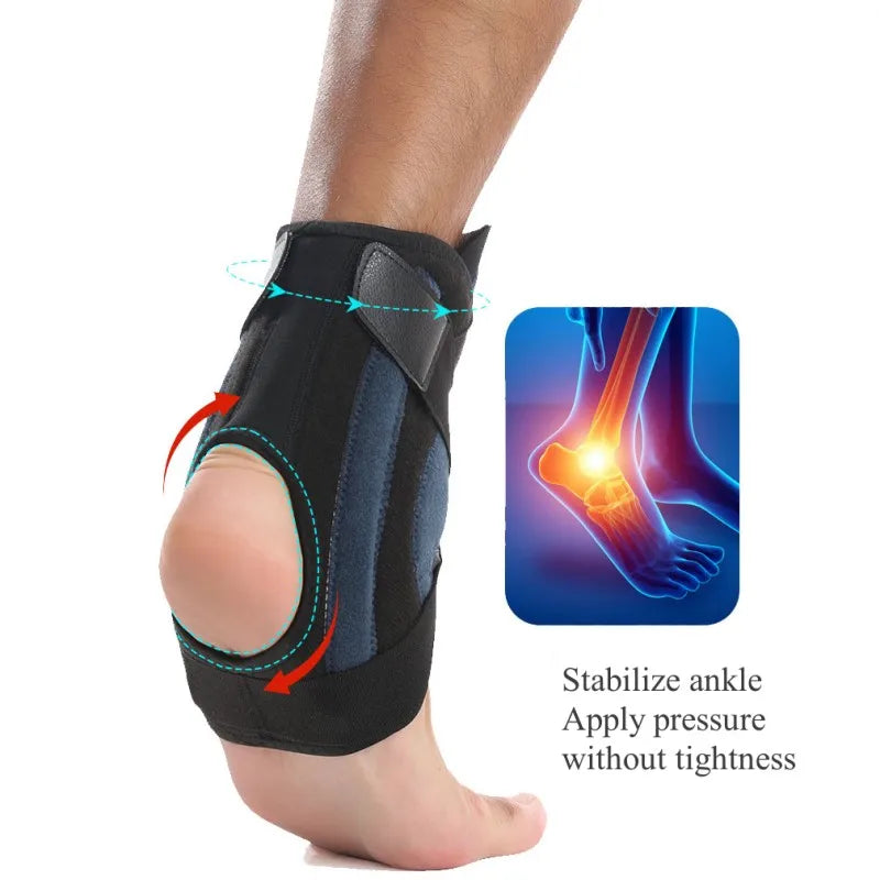 ZMHTDREAMHUNTER Ankle Brace With Side Stabilizers For Sprained Ankle Recovery