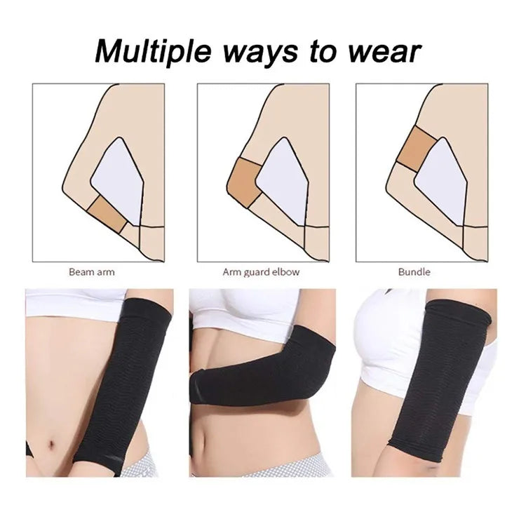 Polyester Pressure Yoga Arm Sleeves Lightweight Elastic Elbow Protectors