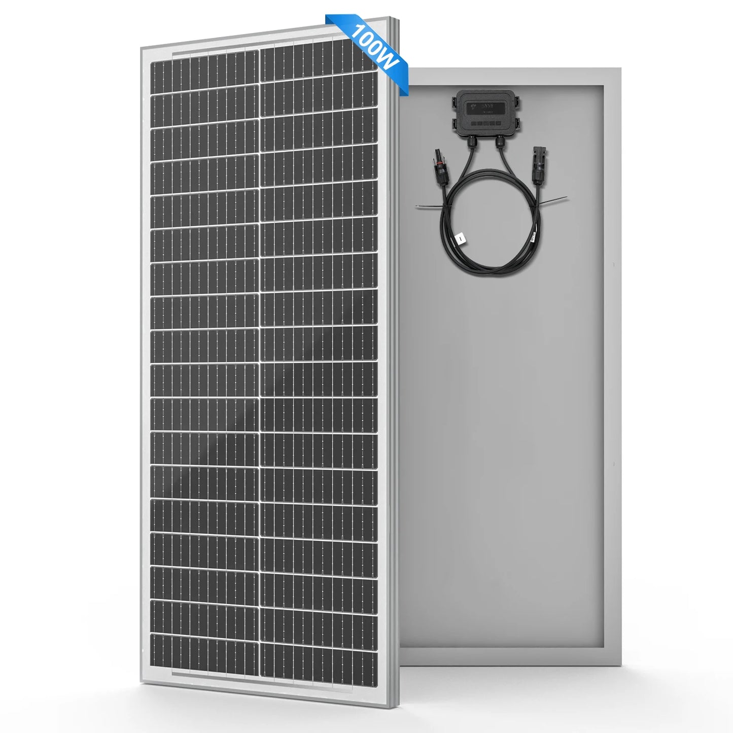 RVPOZWER 100W 12V Monocrystalline Solar Panel For RVs