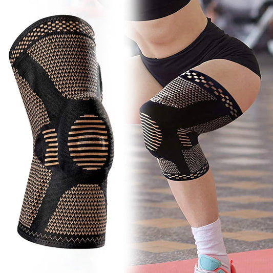 Orthopedic Adjustable Knee Brace Copper Nylon Patella Protector