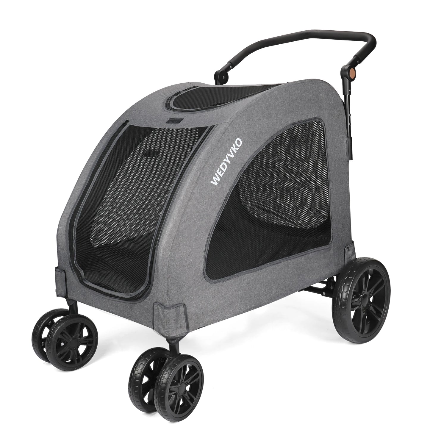 Heavy Duty Dog Stroller Foldable Wagon With Front Doors