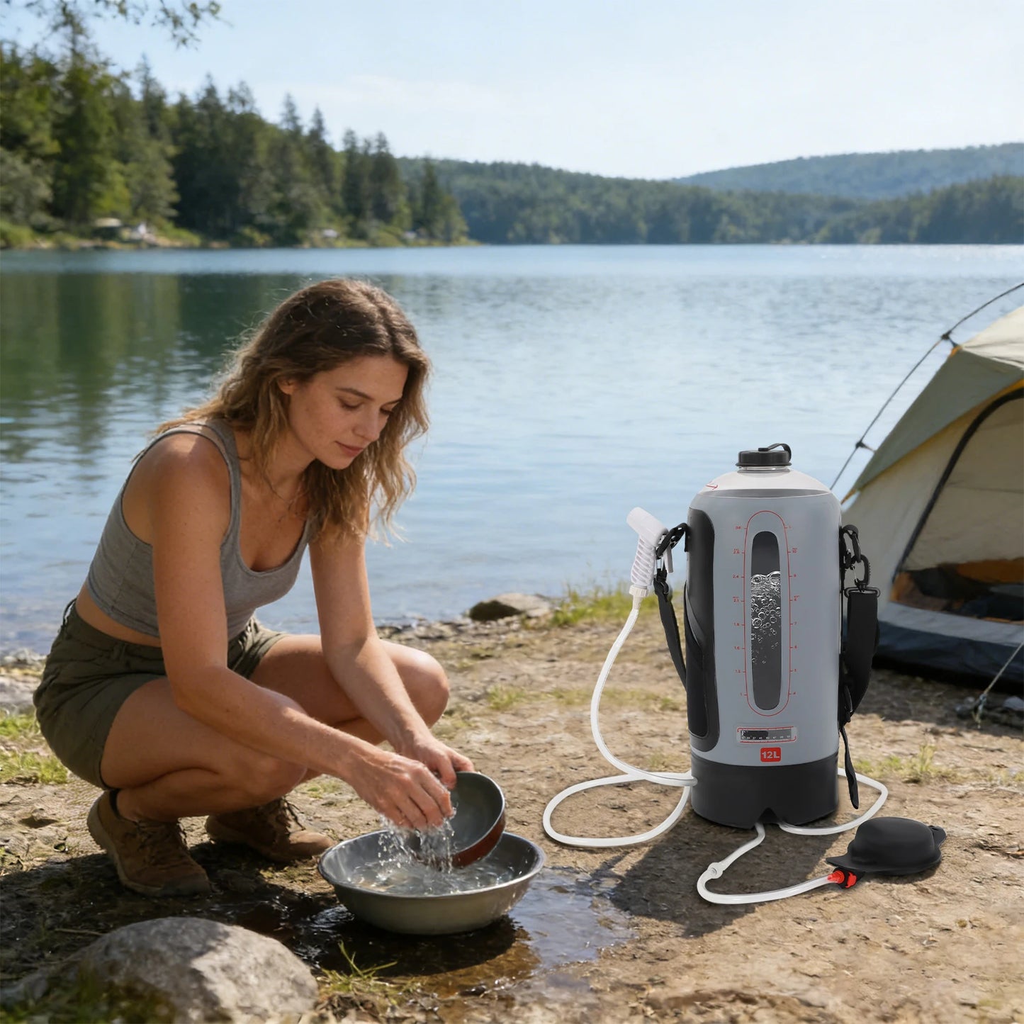 Bymaocar Portable Pressure Camp Shower