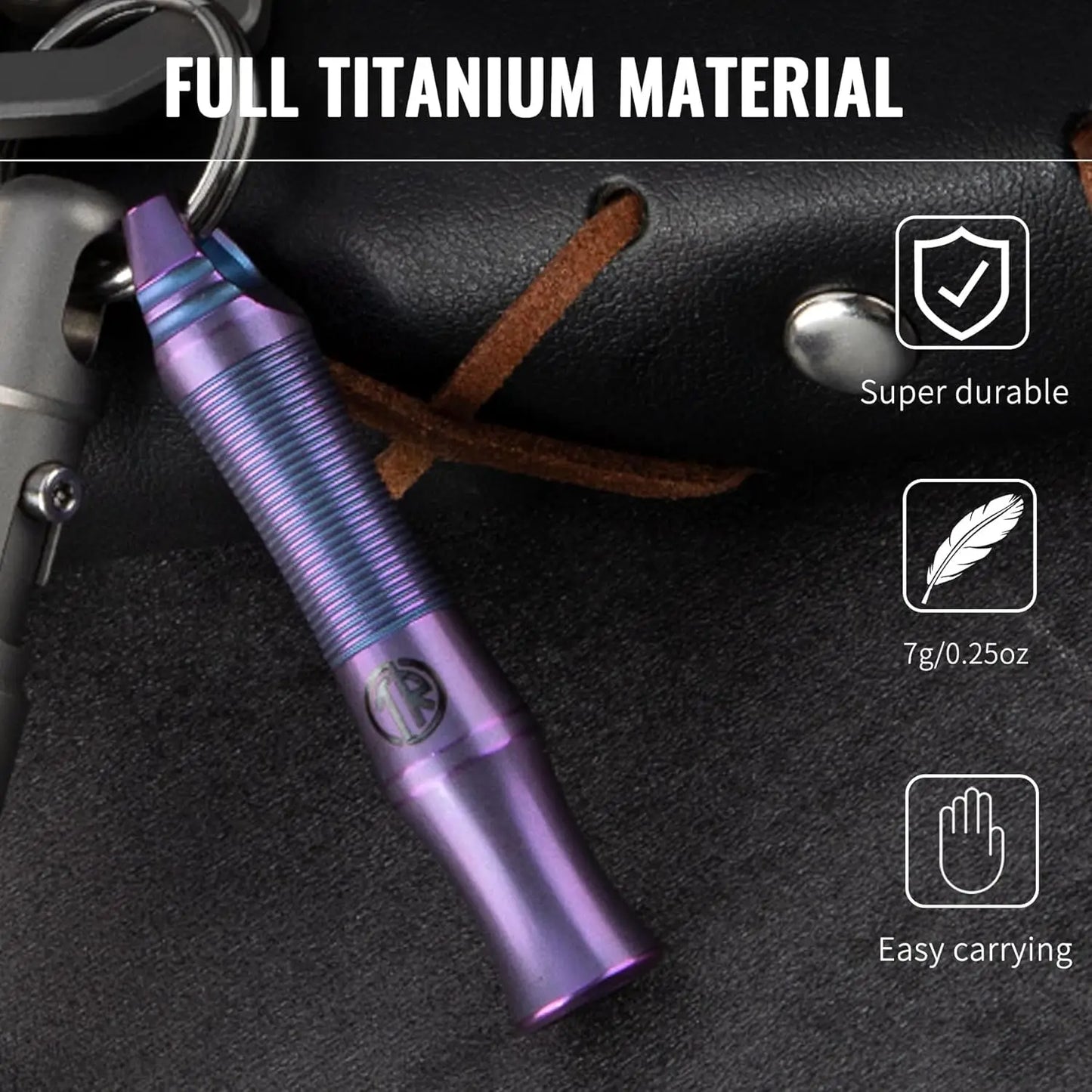Titanium Whistle 120 Decibels Emergency Signal For Hiking Camping