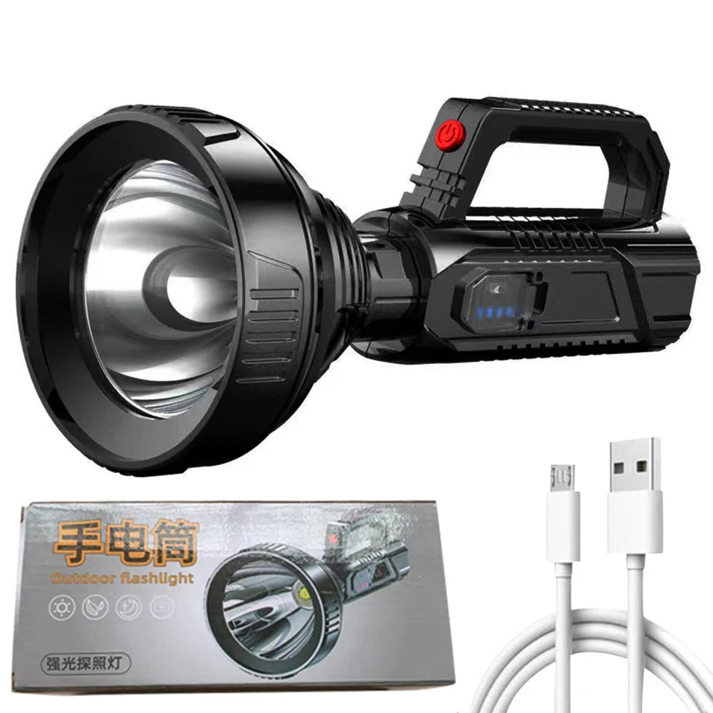 Shunmaii Waterproof Portable LED Flashlight USB Rechargeable