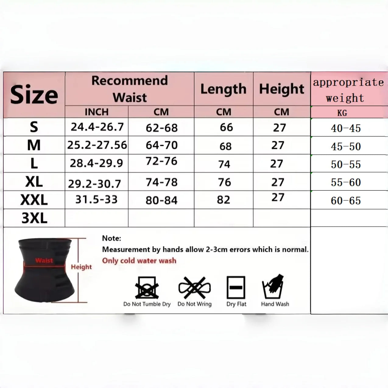 Waist Trainer Slimming Belt Shapewear For Fat Burning Workout Cincher