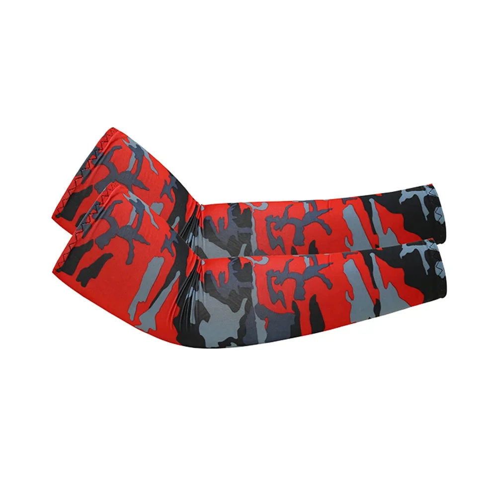 Unisex Cooling Arm Sleeves UV Sun Protection For Running And Cycling