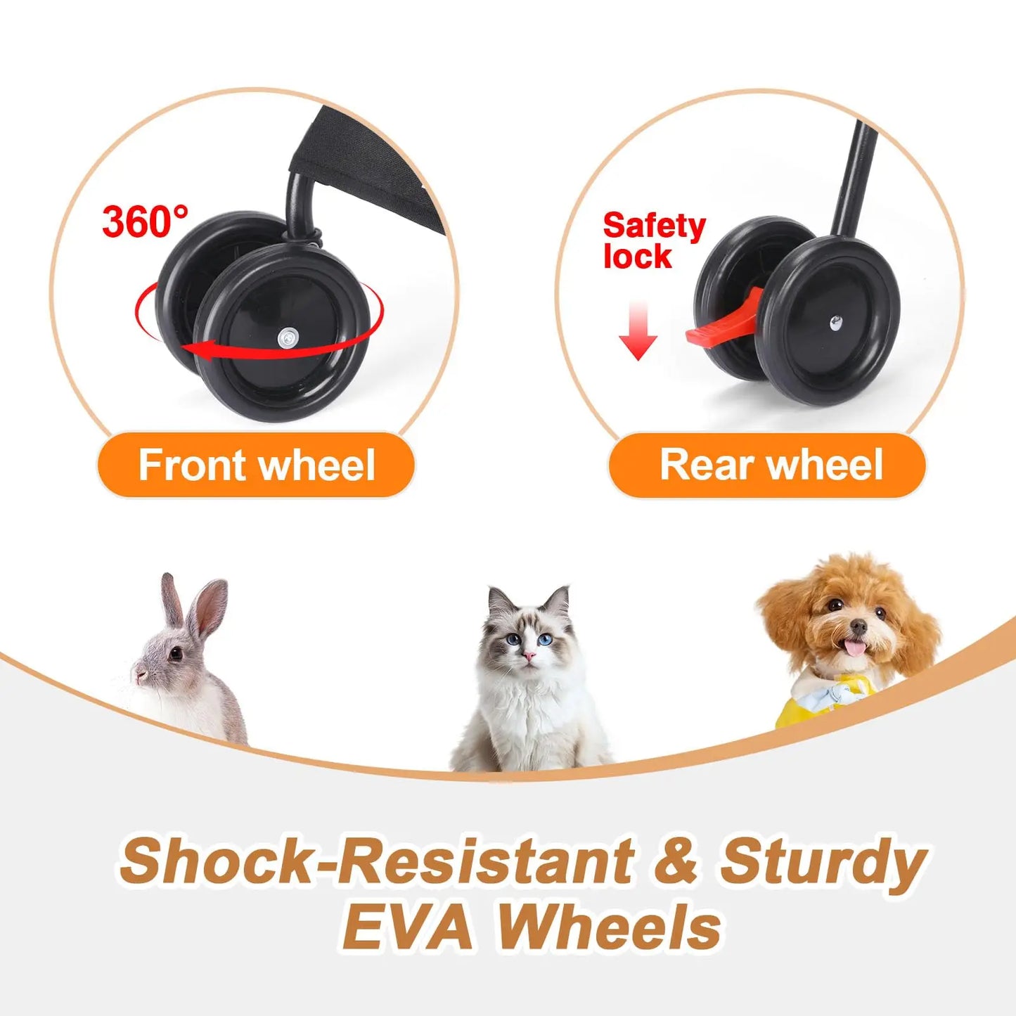 Portable Travel Dog Stroller For Small Pets