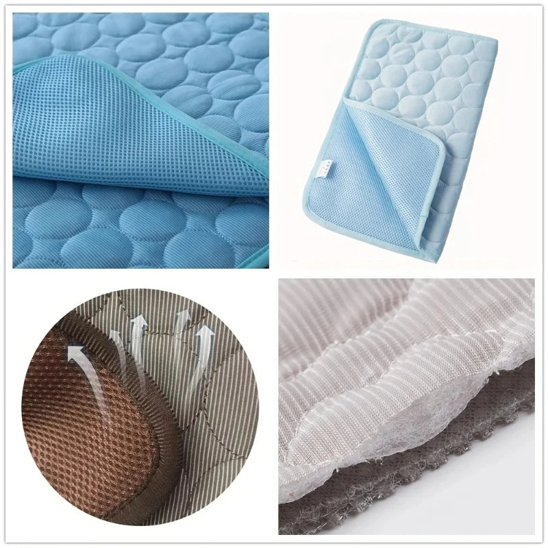 Dog Cooling Mat Ice Pad Bed For Pets Durable Summer