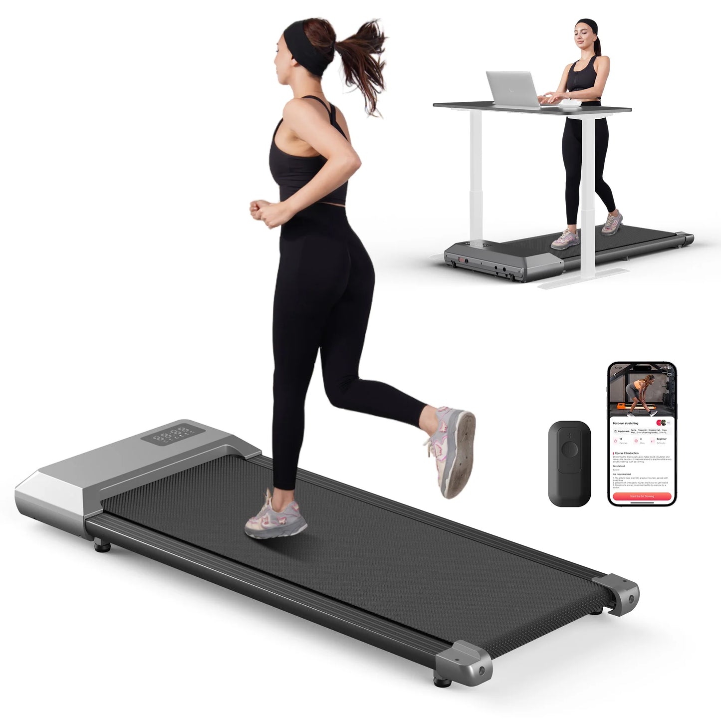 Superun 300lbs Treadmill 2.5HP Home Use Walking Running Machine