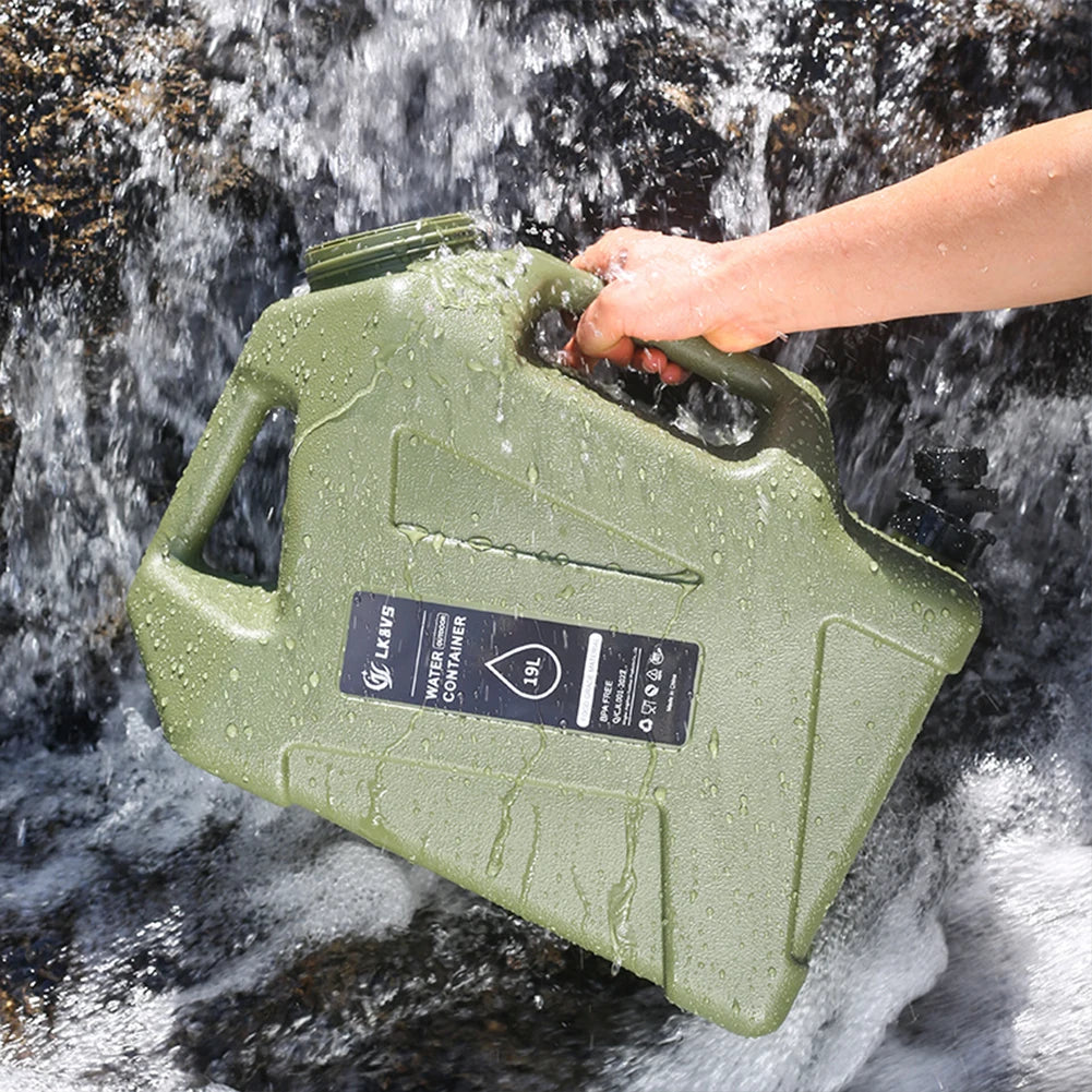 Water Tank With Spigot For Camping Travel Leak Proof Container