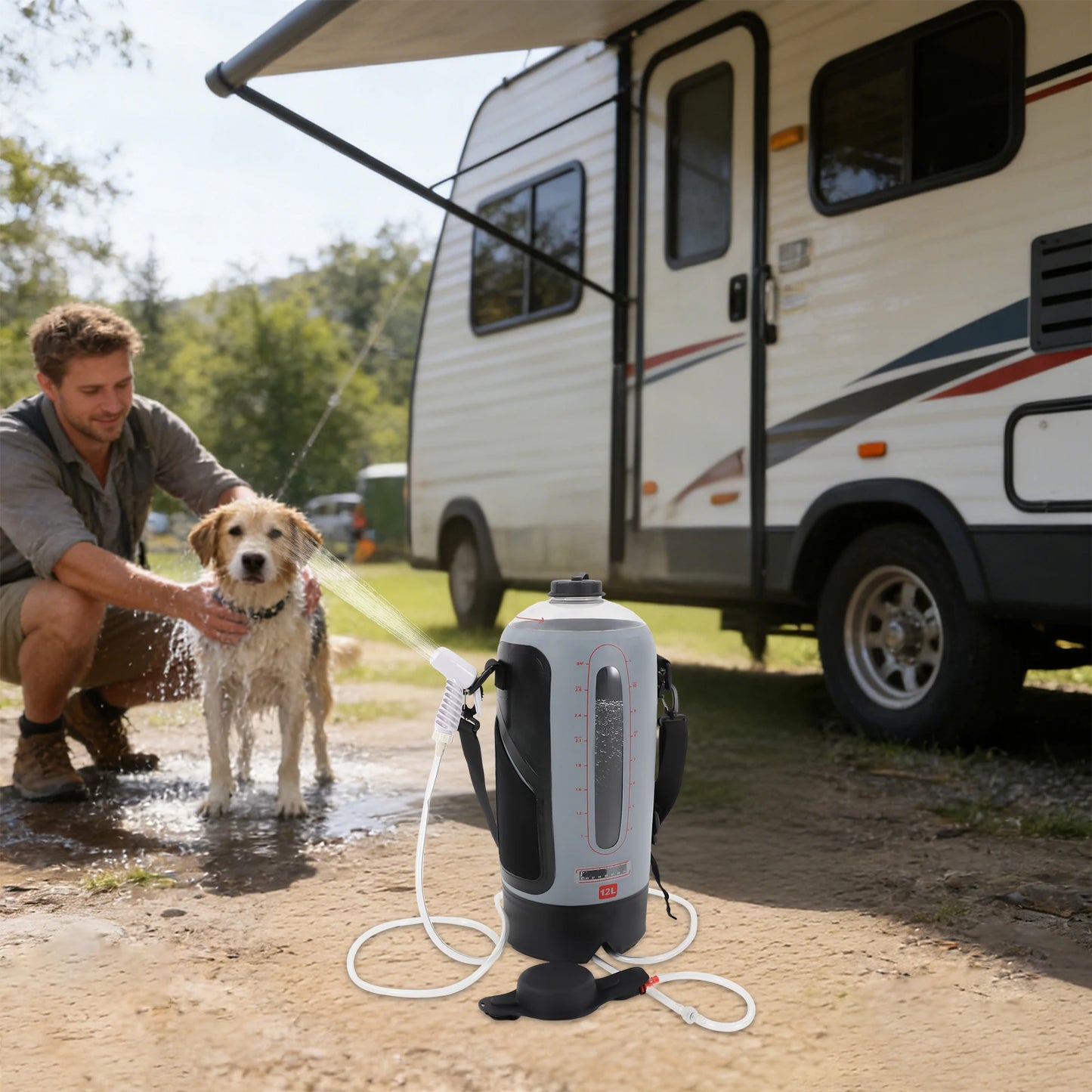 Bymaocar Portable Pressure Camp Shower