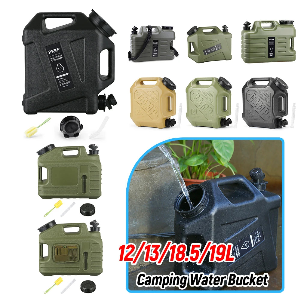 Water Tank With Spigot For Camping Travel Leak Proof Container