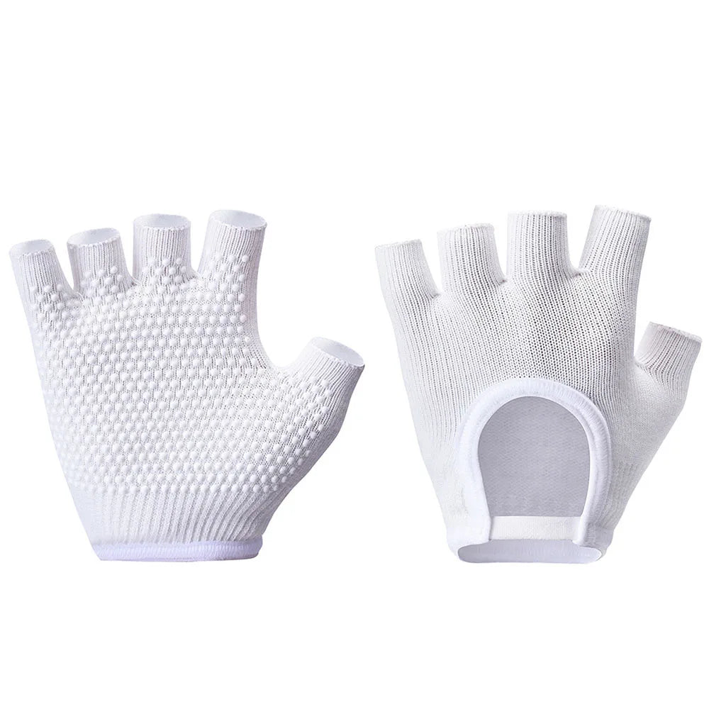 Women Half Finger Anti Slip Yoga Gloves For Pilates