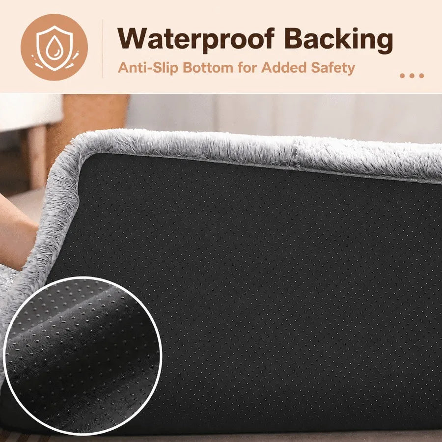 Washable Plush Dog Bed With Non Slip Bottom And Support