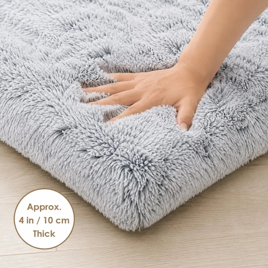 Washable Plush Dog Bed With Non Slip Bottom And Support