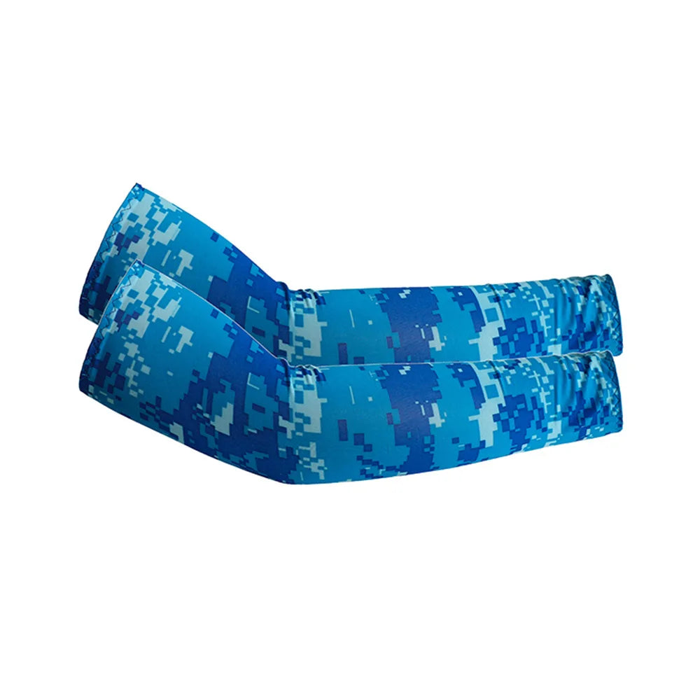 Unisex Cooling Arm Sleeves UV Sun Protection For Running And Cycling