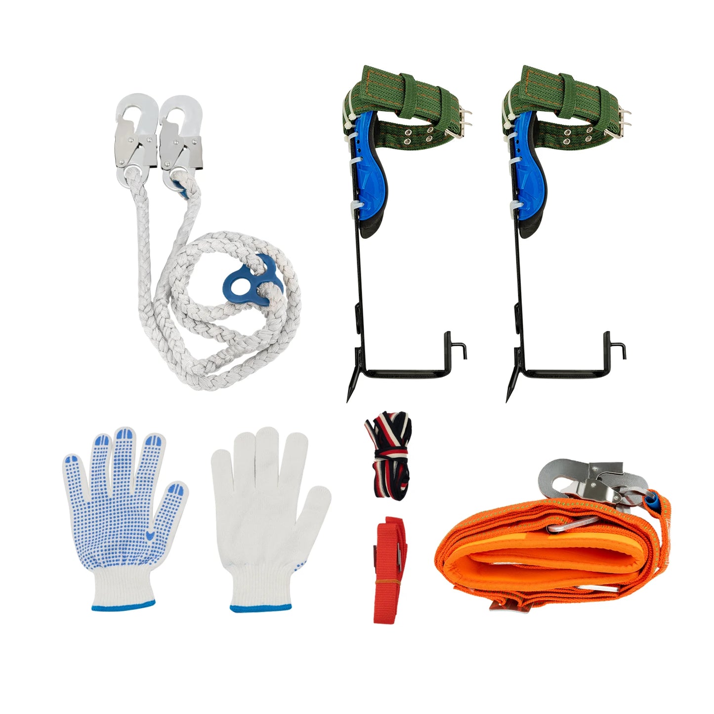 Tree Climbing Spikes Kit With Safety Belt Harness 220lb