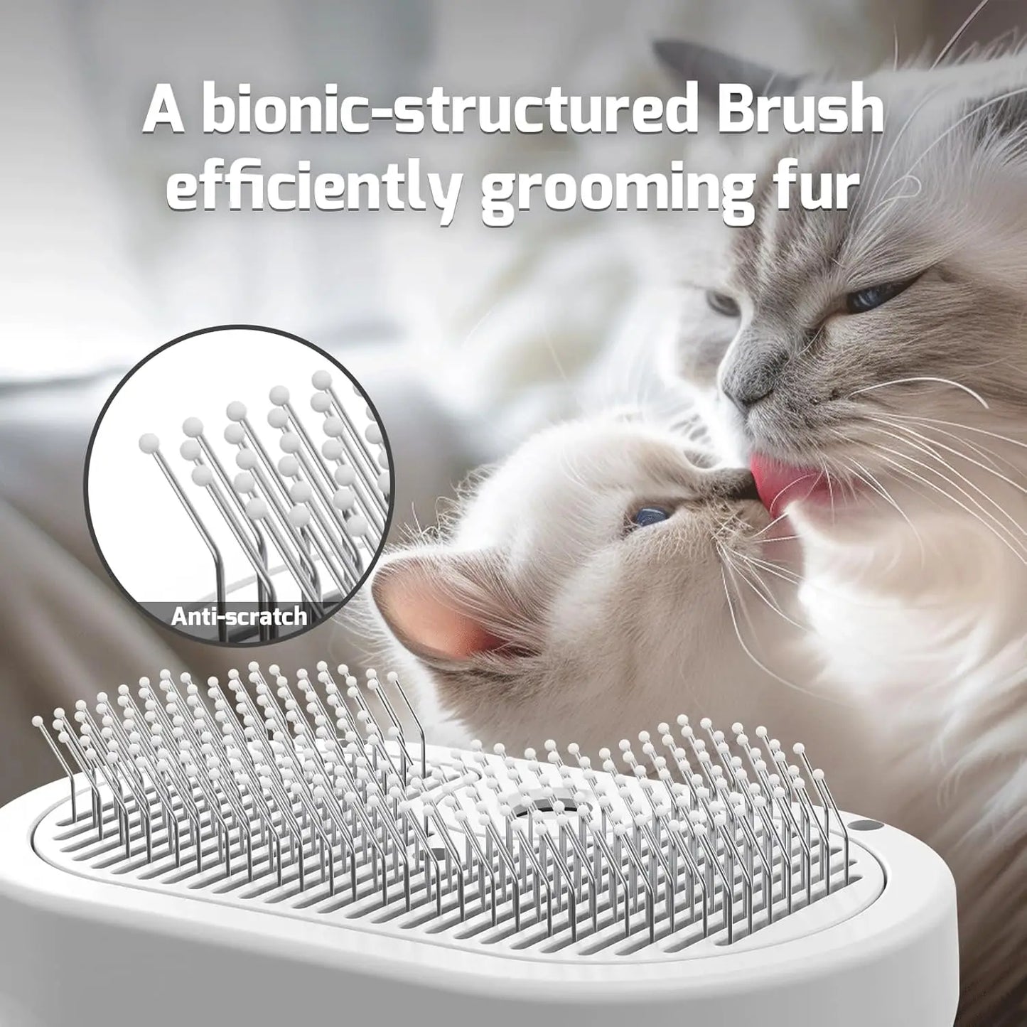 Pet Hair Removal Steam Brush For Cats And Dogs Grooming