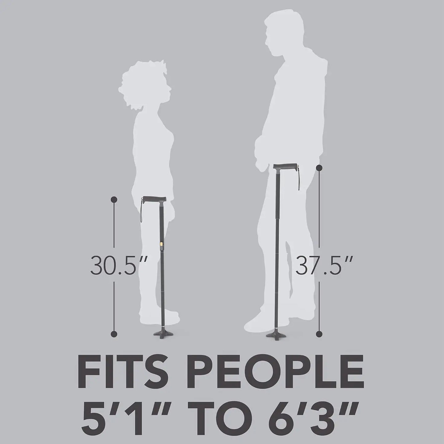 Michael Graves Quick Fold Walking Cane For Men And Women