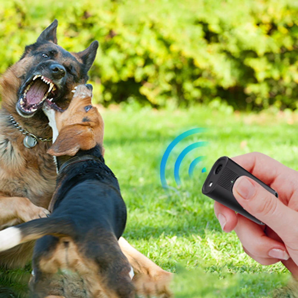 APWIKOGER Ultrasonic Bark Deterrent Device Rechargeable for All Dogs