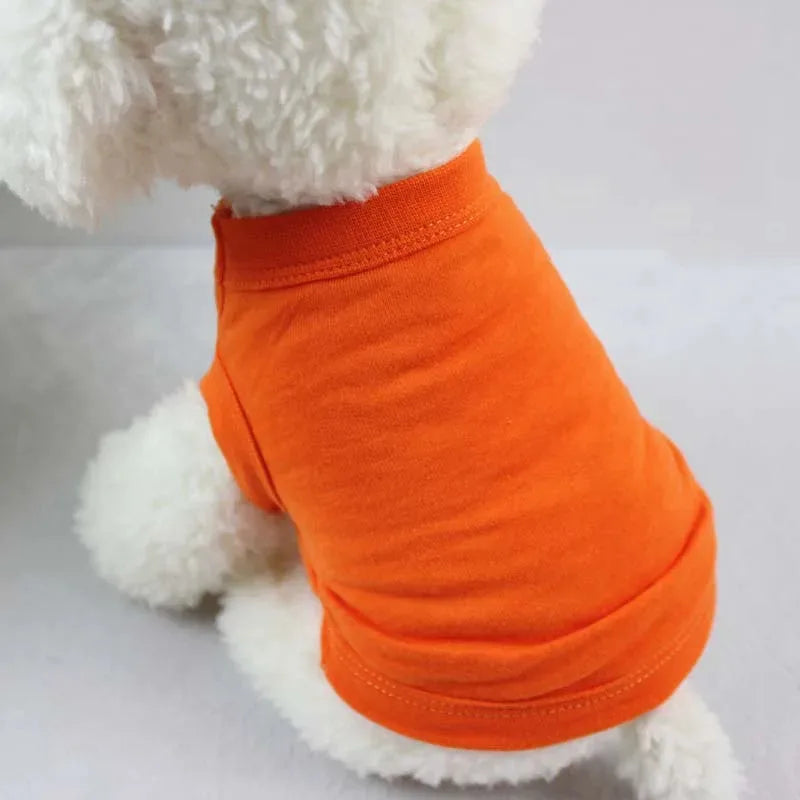Pure Cotton Dog Shirts Soft Thin T Shirts For Dogs
