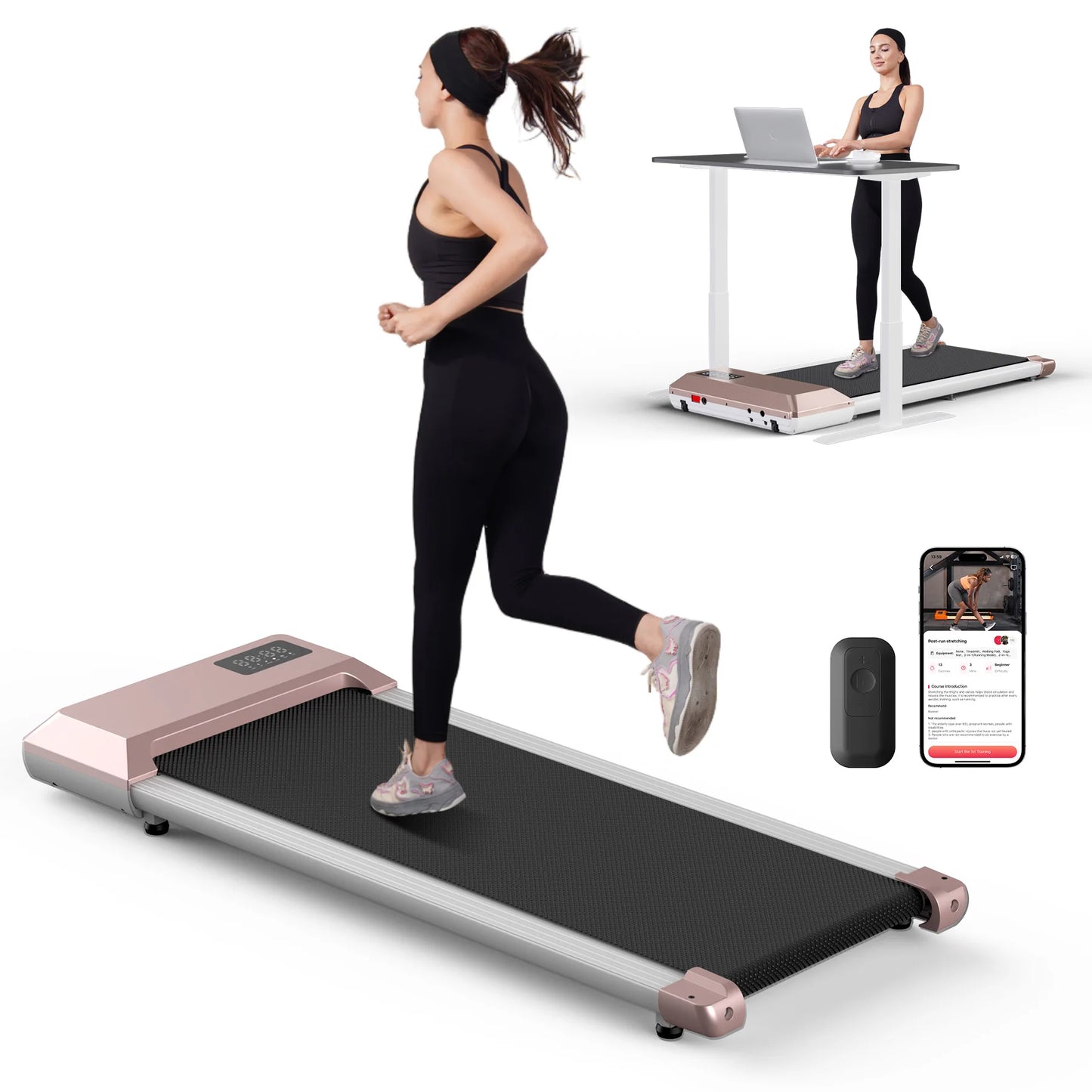 Superun 300lbs Treadmill 2.5HP Home Use Walking Running Machine