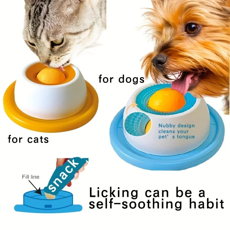 Interactive Pet Toy Slow Feeder Dispenser For Cats And Dogs