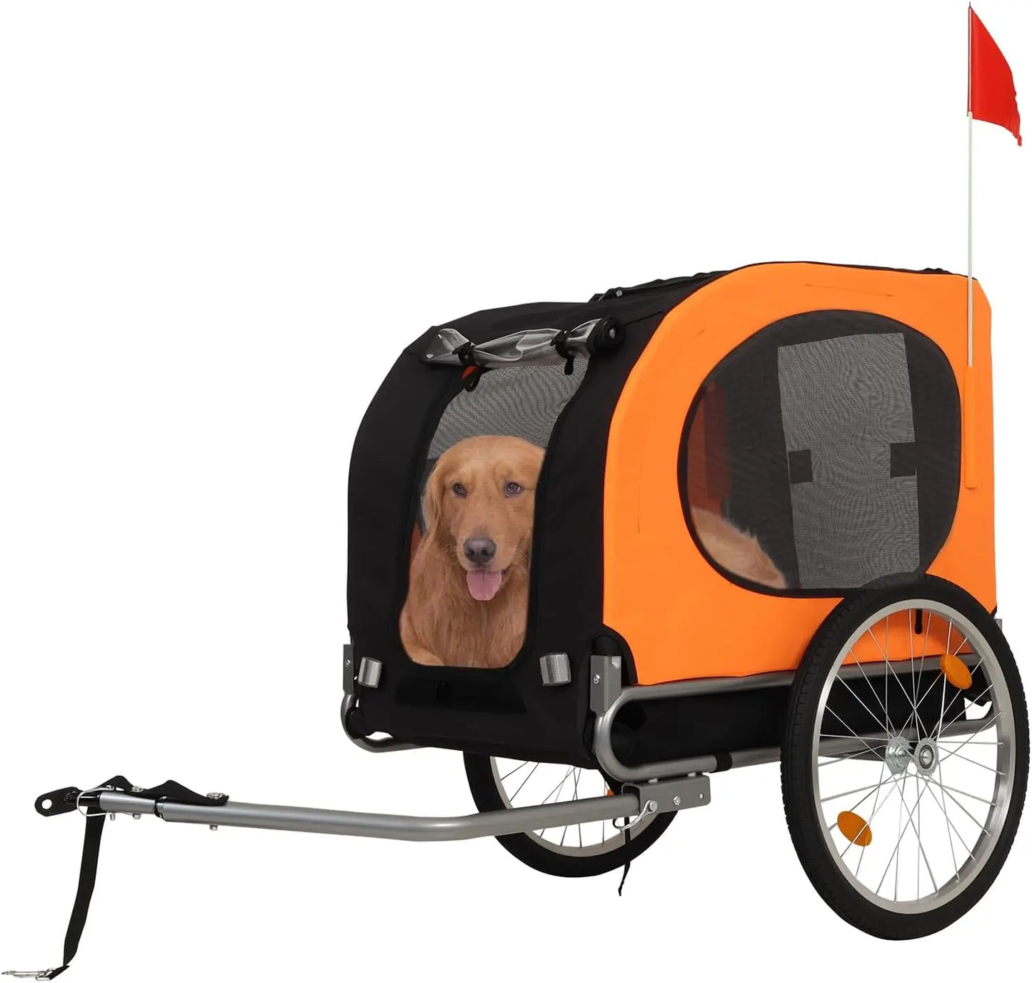 TWISTER.CK Large Dog Bike Trailer 88Lbs Capacity Foldable Carrier