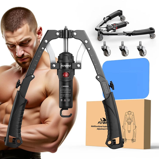 FlyBird 3-In-1 Twister Arm Trainer With Ab Roller Wheel And Hydraulic Resistance