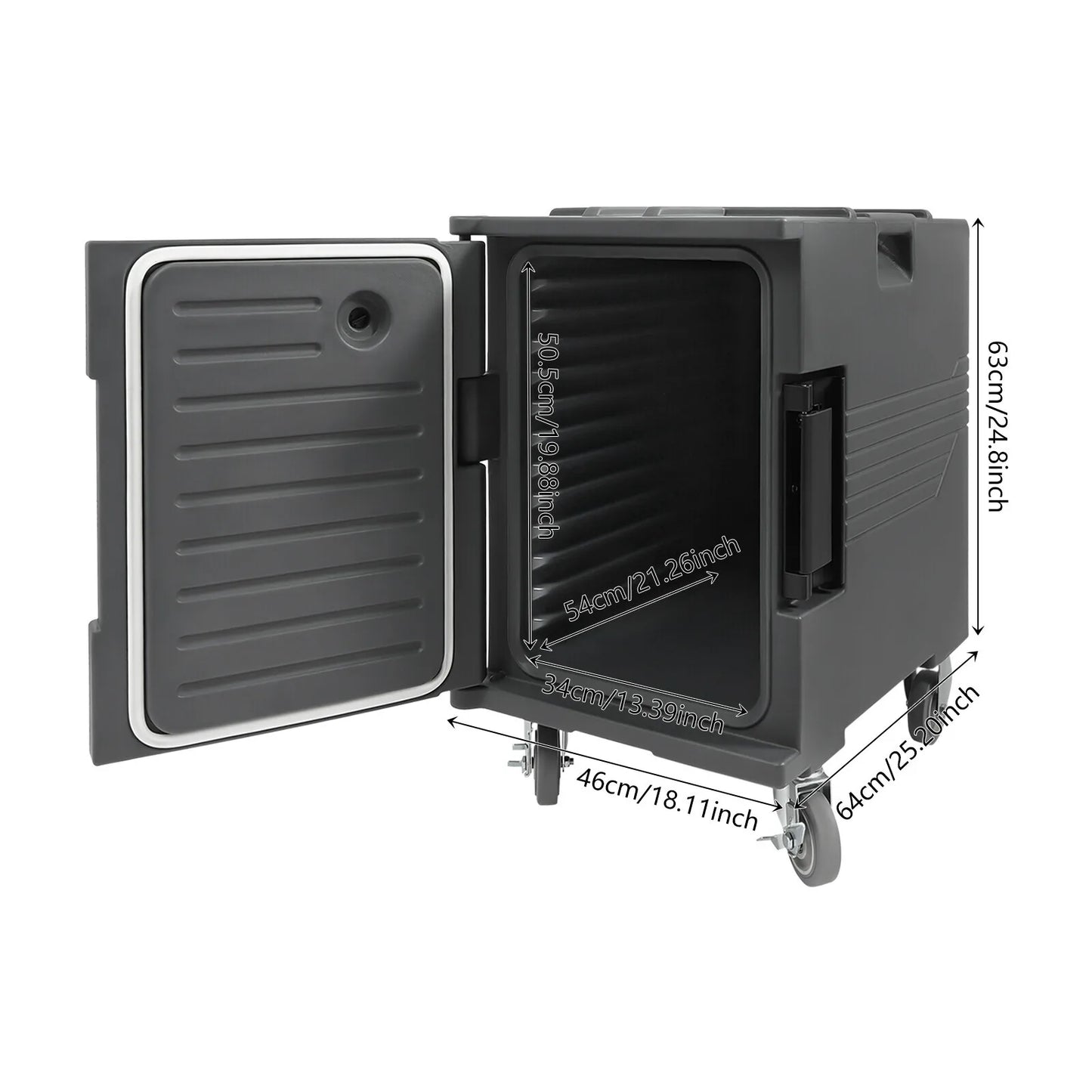 Insulated Food Carrier for Catering Pan Hot Box Keeps Meals Warm