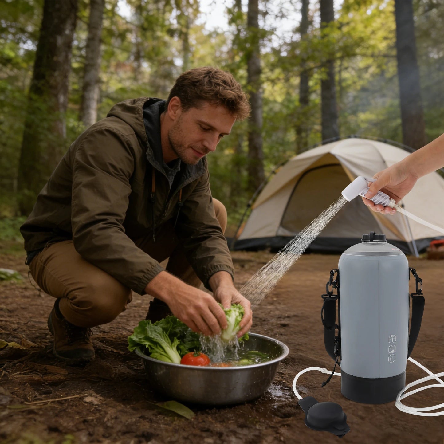 Bymaocar Portable Pressure Camp Shower