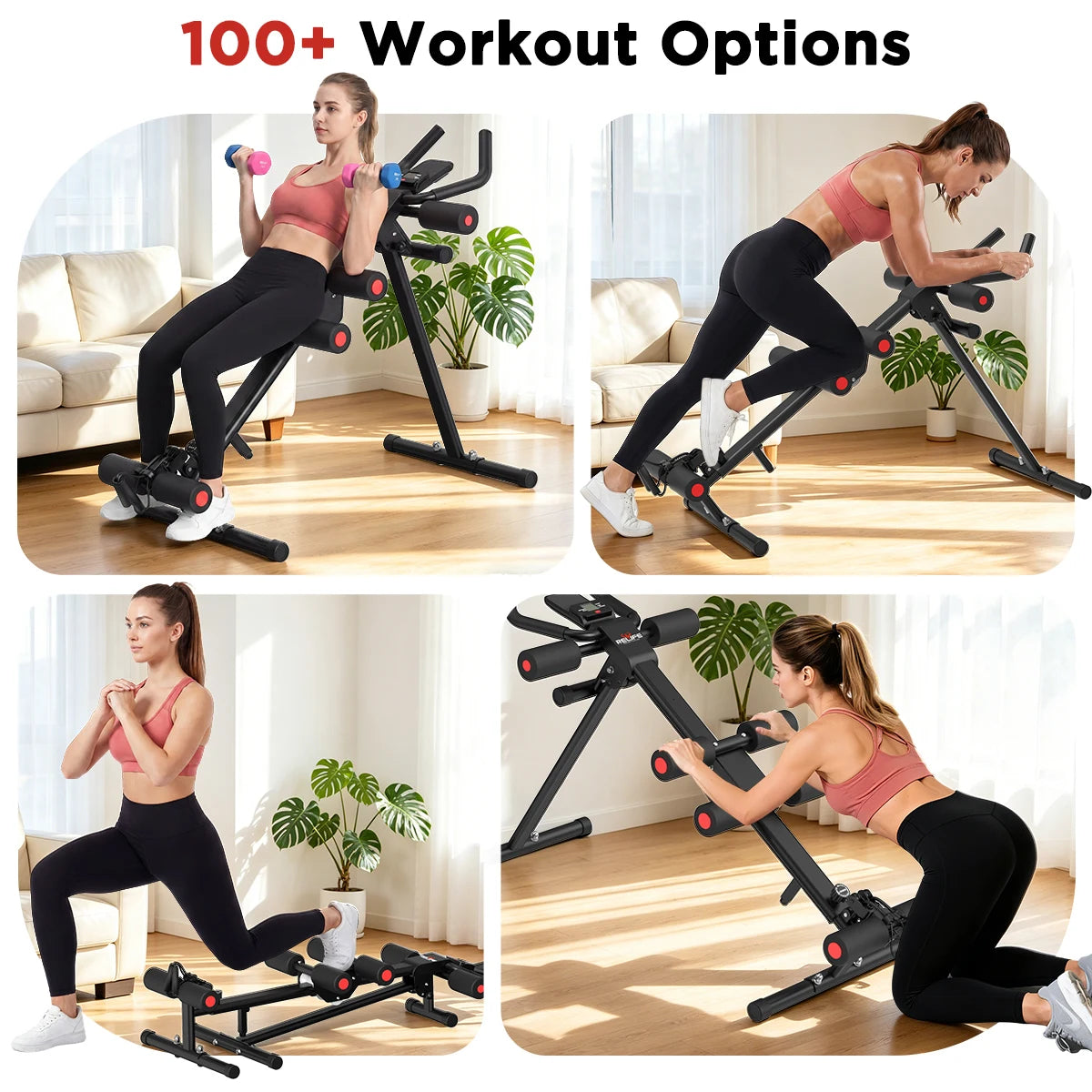 5 In 1 Adjustable Ab Trainer With Resistance Bands Core Training