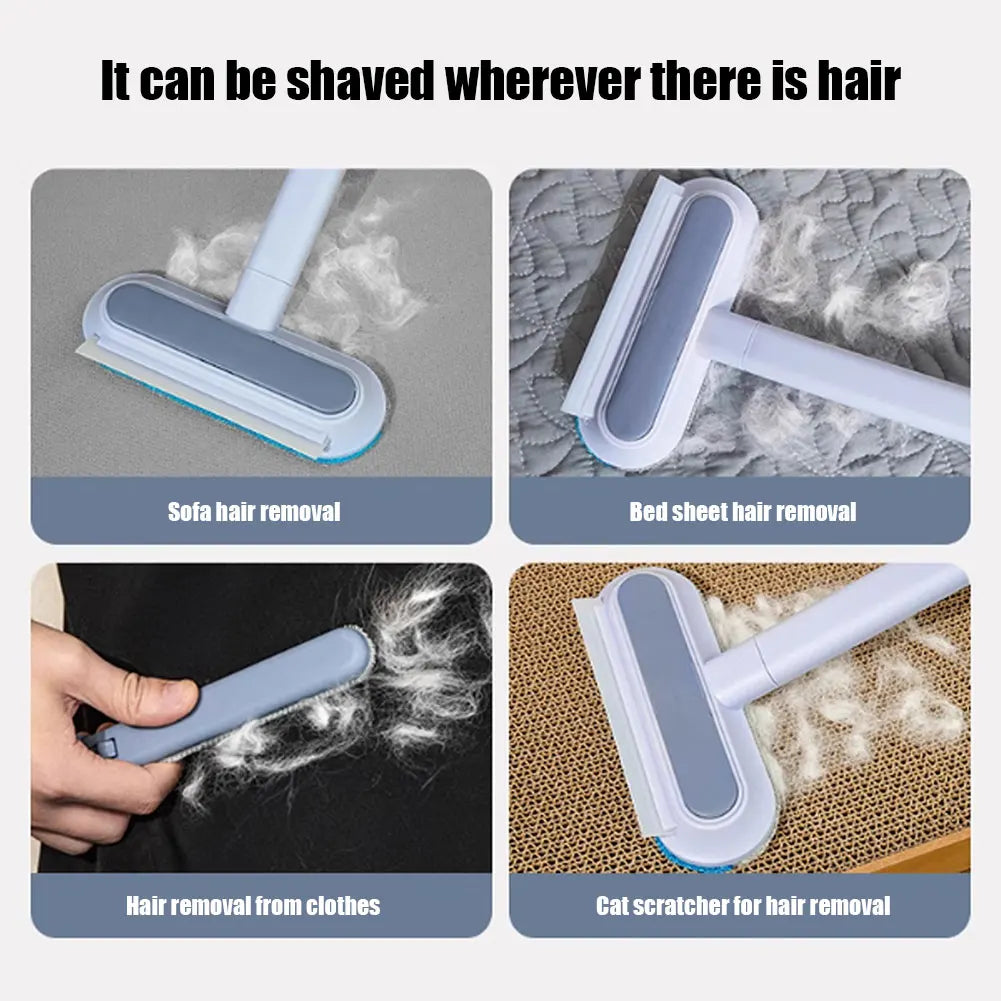 APWIKOGER 3 In 1 Pet Hair Remover Brush Long Handle
