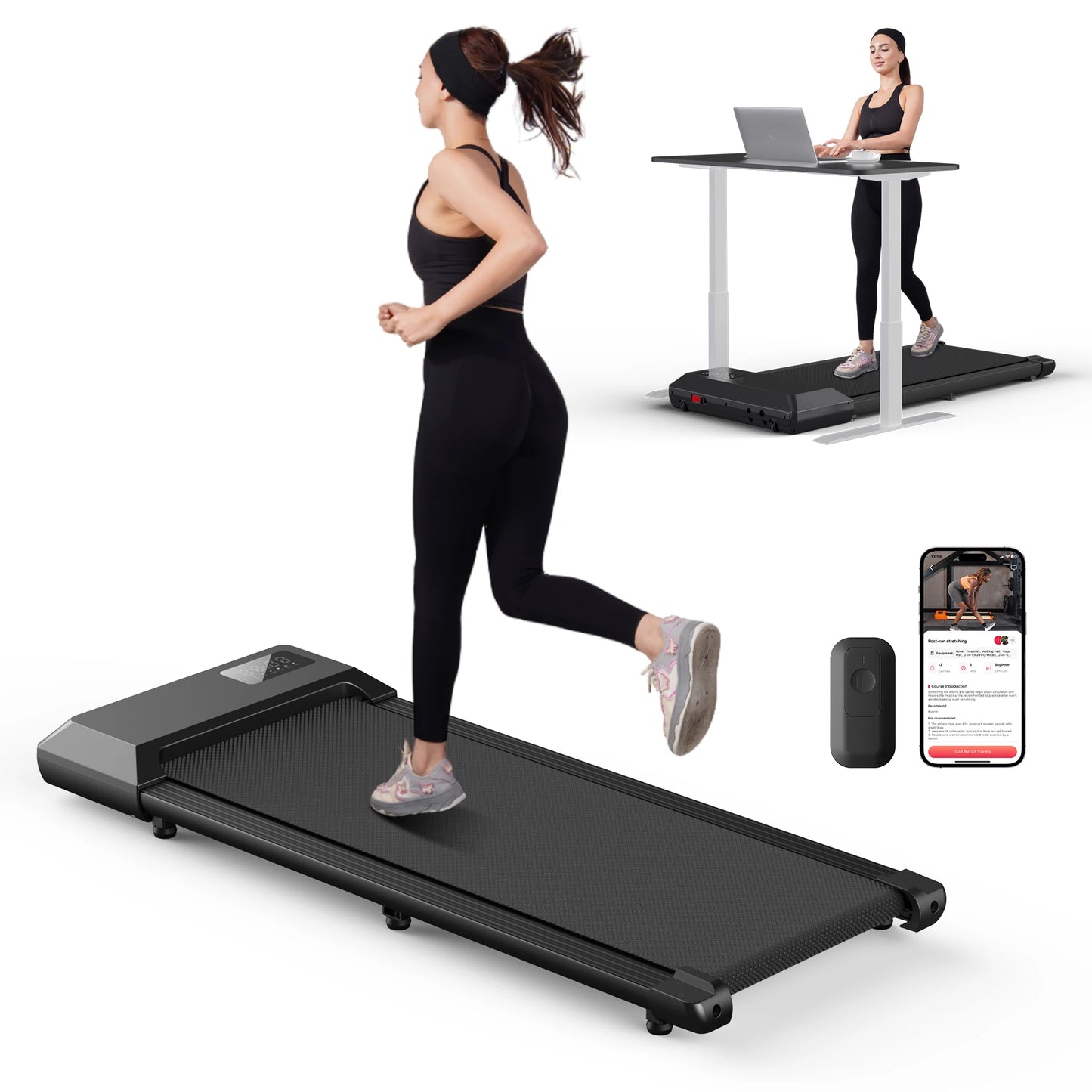 Superun 300lbs Treadmill 2.5HP Home Use Walking Running Machine