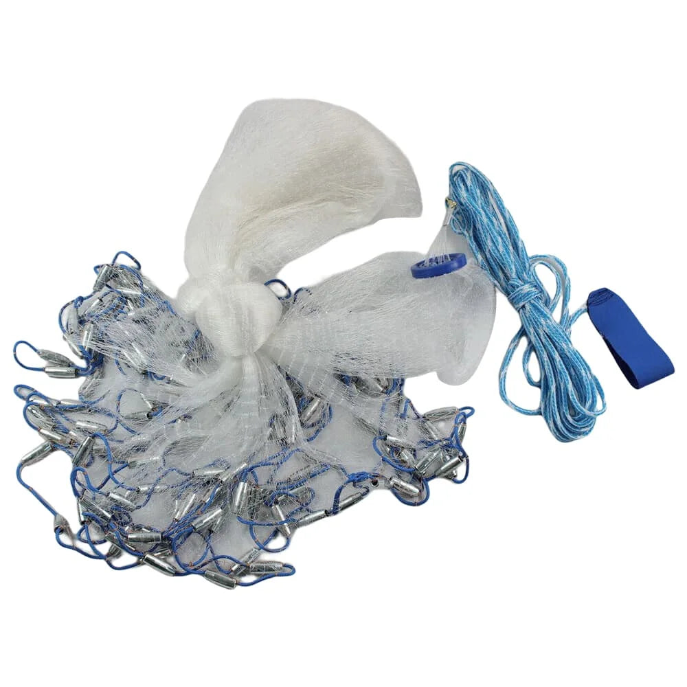 Bymaocar Nylon Monofilament Cast Net With Sinker For Fishing