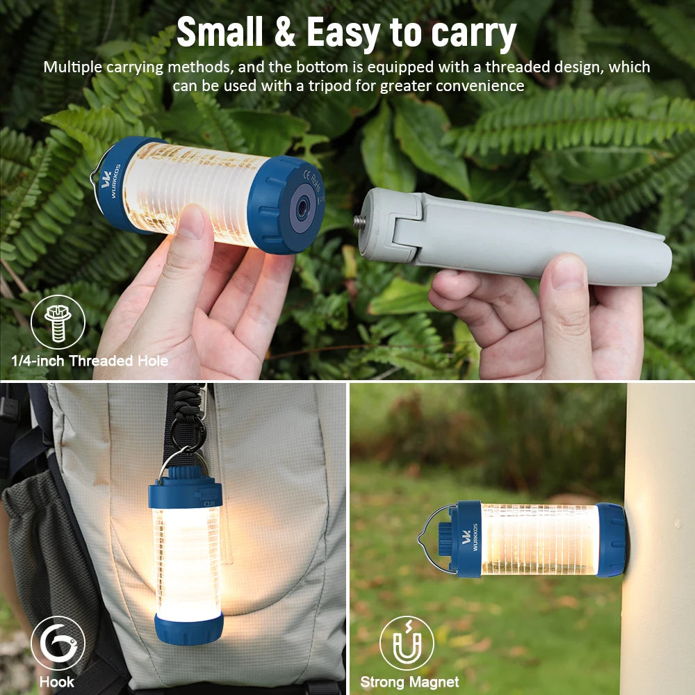 Wurkkos CL01 RGB Flashlight 360 Degree Beam 550 Lumens Power Bank